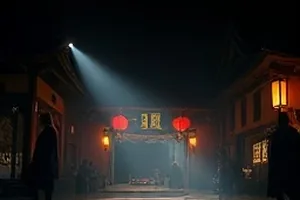 晴空蓝配色的作品片单墙示意，多张剧集封面与口碑标签并排陈列