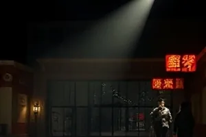 《折返航线》封面，跑道尽头一架准备复飞的客机剪影